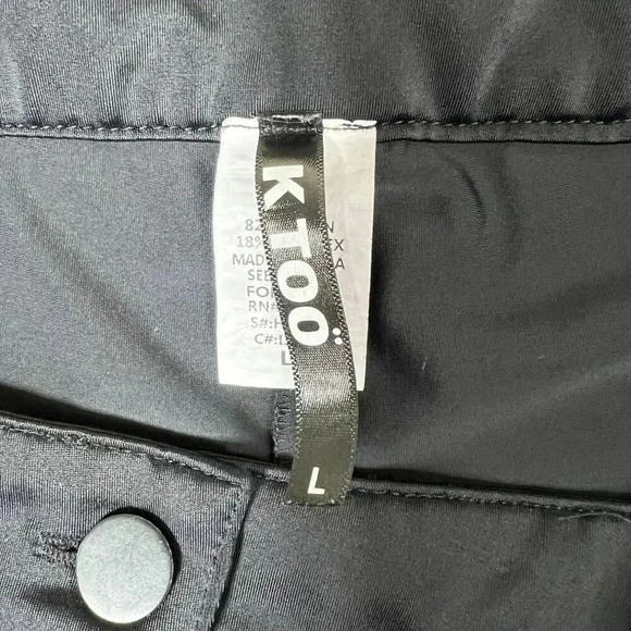 K Too L High Waist Black Fringed Sequin Sexy Party Pants Punchy Western Cochella - Picture 12 of 14